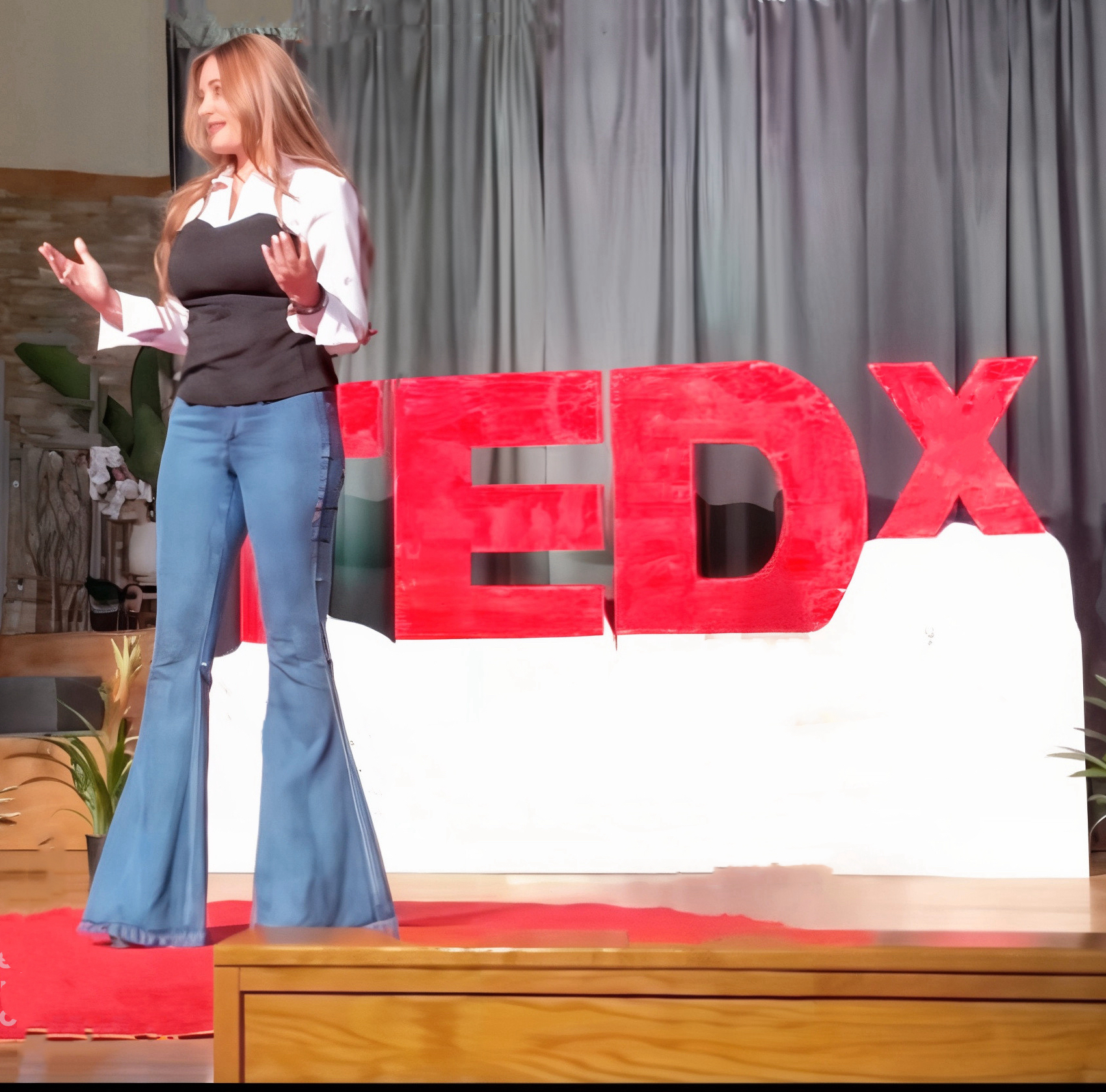 Dr. Miriam Ismail speaking at TEDx